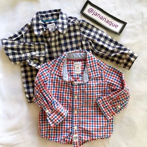 Carters Long Sleeves Shirts for Baby Boy 12m